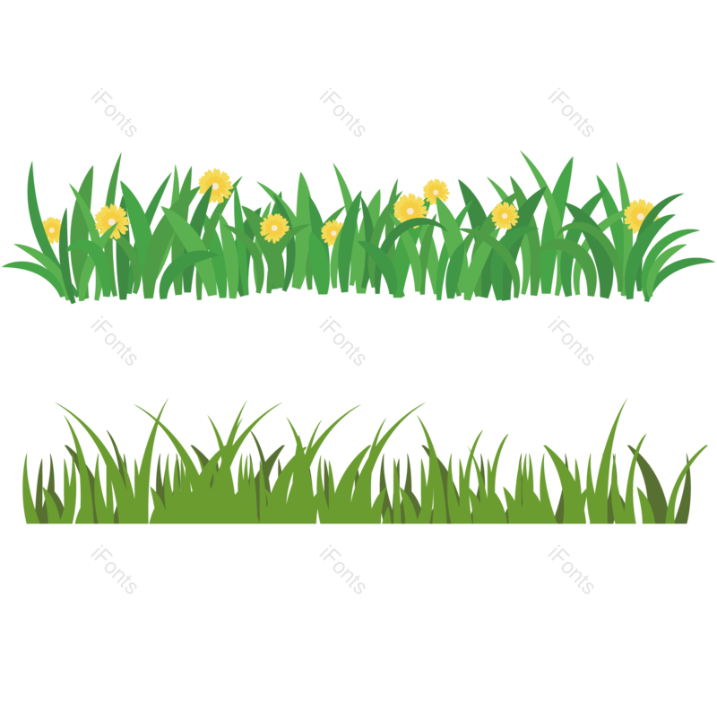 装饰图片,素材元素,小草PNG,小花免抠素材